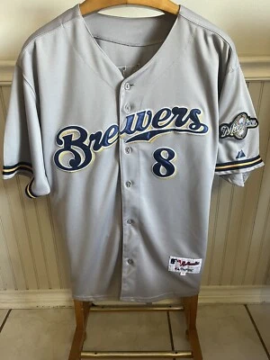 Milwaukee Brewers Ryan Braun Jersey Size 50 Mens Gray Majestic - Image 1 of 4