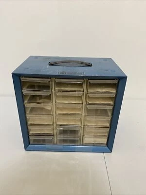 AKRO-MILS PARTS STORAGE BOX 18 DRAWERS SMALL PARTS METAL CABINET ORGANIZER BIN - Image 1 of 4