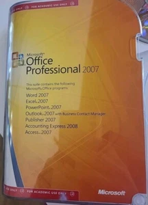 MS Office Pro 2007 Upgrade For Academic Use Only Used 2 Disks - Picture 1 of 7