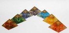 Set of 7 Baby Chakra Orgone Pyramid for Orgone Healing Reiki Healing Energy
