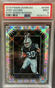 2019 Panini Donruss Josh Jacobs #ESR8 Elite Series Rookies PSA 9 Mint