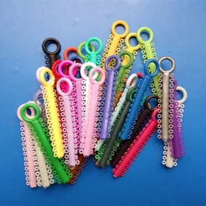 5bags Economy Dental Elastic Ties Latex Free Ligatures Brace O-Rings Multi Color - Picture 1 of 12