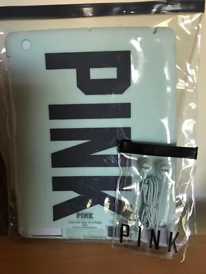 VICTORIA SECRET PINK IPAD 2 & 3 SOFT CASE COVER SLEEVE SKIN& EARBUDS MINT NIP - Image 1 of 4