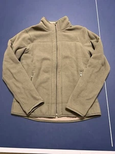 Women’s Prospirit Fleece Full Zip Reversible Jacket, Green/Tan, Size Medium - Picture 1 of 15