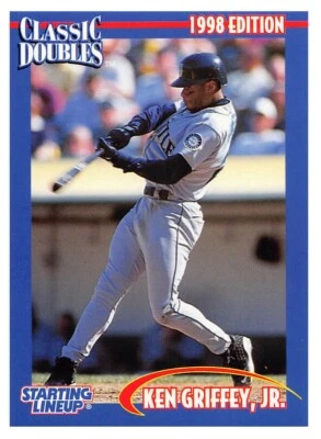 1998  KEN GRIFFEY JR - Starting Lineup Card - Classic Doubles - SEATTLE MARINERS - Image 1 of 2
