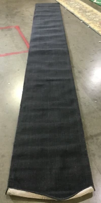 BLACK 2'-3" X 18' Back Stain Rug, Reduced Price 1172660302 HIM610C-218 - Image 1 of 4