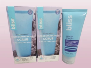 BLISS MICRODERMABRASION SCRUB 3.4 OZ BOXED LOT OF 2 - Picture 1 of 3