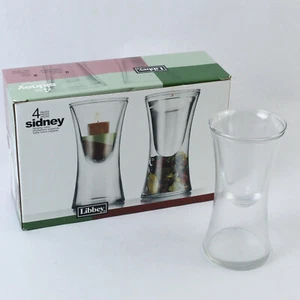 Libbey Sidney 4-Piece Clear Glass Set 2 Vases 2 Hanging Votives Home Decor - Picture 1 of 5