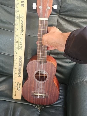  Used Kala Brand Ukulele Hawaiian Guitar 4 Strings Brown  - Image 1 of 4