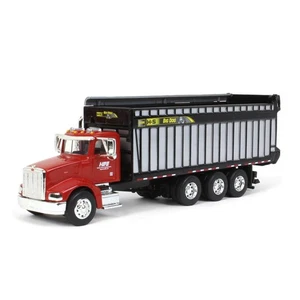 Spec Cast 1/64 Red Peterbilt 385 with H&S Big Dog 1226 Forage Box Cust-1990 - Picture 1 of 6
