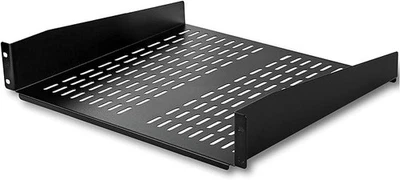 StarTech.com 2U Vented Rack Mount Shelf, 16" Deep, 50lb Capacity - Image 1 of 4