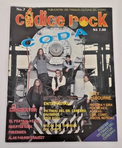 CODICE ROCK No.7 SEPTEMBRE 1995 CODA/OZZY OSBORNE / FOREIGNER /JOSE FORS - Picture 1 of 7