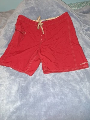 Patagonia Hombre Board Shorts Corbata Delantera Talla 35 Rojo Nylon Foto 1 de 4