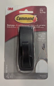 Command Large Metal Hook, Oil Rubbed Bronze, 1 Wall Hook - Picture 1 of 2