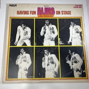 1974 Having Fun With Elvis On Stage Vinyl Schallplatte 33 RPM 12" LP OG Innenhülle - Bild 1 von 8