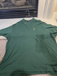 Polo Ralph Lauren Shirt Sz 3xl Mens Green Short Sleeve Polo Pony Logo Preppy - Picture 1 of 6
