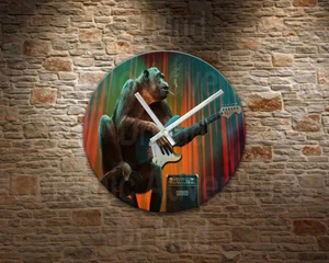 Funky Jazz Monkey Smoking and Playing a Guitar  - Choose your size - Picture 1 of 1