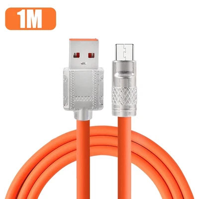 120W 6A Super Fast Charge Type C Liquid Silicone Cable Quick Charge 2M USB Cable - Imagen 1 de 4