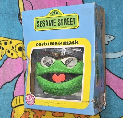 1979 Ben Cooper Super Sesame Street Oscar the Grouch Costume & Mask Halloween  - Image 1 of 4