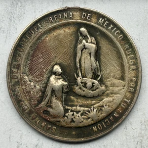 MEXICO MARIA DE GUADELUPE SILVER MEDAL 1531-1931 - Picture 1 of 2