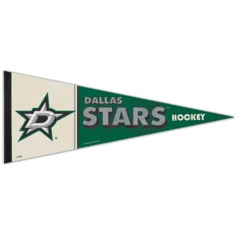 DALLAS STARS VINTAGE ROLL UP PREMIUM FELT PENNANT 12"x30" NEW WINCRAFT 👀🏒 Cover