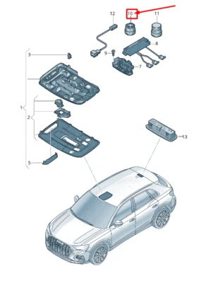 NUEVO MICRÓFONO NAVEGACIÓN IZQUIERDO AUDI A6 4A C8 4M1035711AEP5 4M1-035-711-A-EP5 Foto 1 de 4
