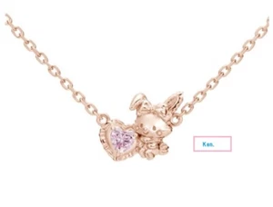 U-TREASURE Wish me mell Sanrio Halskette K18 Roségold Japan Geschenk Kawaii Neu Süß - Bild 1 von 2