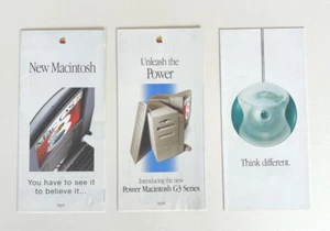 Apple Vintage Marketing - RARE Mac OS and iMac 1997 Leaflets x 3 - Photo 1/7