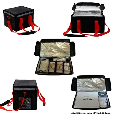XLarge Heavy Duty Hot Food Waterproof Takeaway Delivery Bag Indian.Chinese Fish