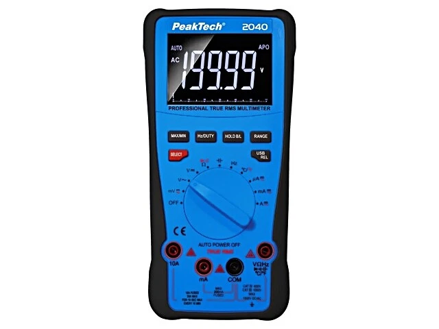 P 2040 Digitaler Multimeter USB LCD 4,5 Ziffern (20000) -20-1000°C PEAKTECH - Bild 1 von 1