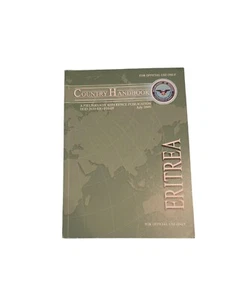 2009 US Department of Defense ERITREA Country Handbook Military Reference - Picture 1 of 6