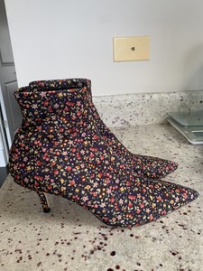 floral booties zara