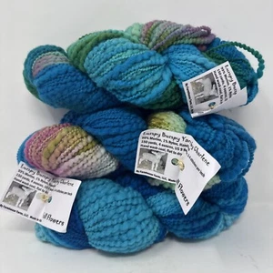 3 Farmhouse Yarn LUMPY BUMPY MERINO WOOL HAND DYED Fall Flowers @ 150y 4oz - Picture 1 of 7