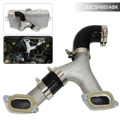 Top Mount Intercooler Y-Pipe Kit Fit For Subaru Impreza WRX/STI GD/GG 02-07 BK — 第 1/4 张图片