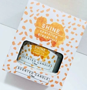 NIB Sparkling Grapefruit Candle SHINE 7.8 oz Jar Boxed NEW Home Office - Picture 1 of 4