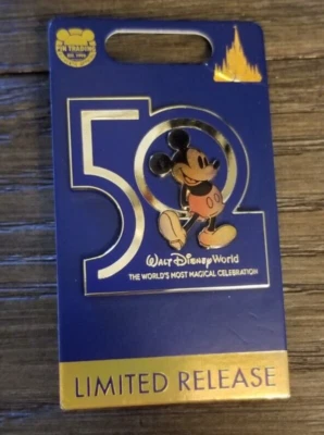 Prendedor de celebración del 50 aniversario de Disney World 2021 Mickey Mouse**Envío gratuito Foto 1 de 2