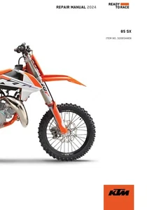 KTM Service Workshop Shop Repair Manual Book 2024 85 SX 17/14. - Picture 1 of 24