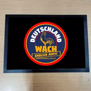 Deutschland II Wach endlich auf Neuwah Fußmatte Fußabtreter Türvorleger 50x35 cm - Bild 1 von 1