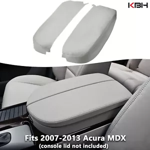 Fits 2007-2013 Acura MDX Leather Center Console Lid Armrest Cover Trim Gray - Bild 1 von 9