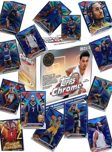 Blue Refractors Mega Box Exclusive, 2023-24 Topps Chrome Basketball NBA - choose - Bild 1 von 41