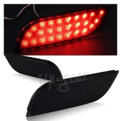 Para 08-14 Subaru Impreza WRX Lente de Humo Parachoques Reflector 26LED Luces de Freno Foto 1 de 3