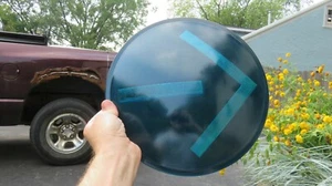 NOS Kopp Vidrio No. TL-1200 Azul / Verde Gran Angular 12 "Flecha Lente del Semáforo - Imagen 1 de 4
