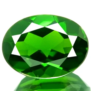 CHROME DIOPSIDE 2.09ct WOW RARE NATURAL BEST 5A+GREEN AWESOME RUSSIAN GEMSTONE! - Picture 1 of 7