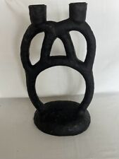 Anthropologie Black Double Loop Modern Candle Holder by Bloomingville MSRP: $42