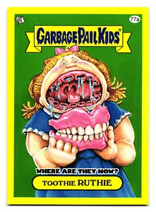 Toothie Ruthie 2011 Garbage Pail Kids Flashback Series 3 Sticker - Picture 1 of 2