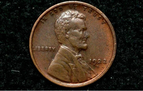 1922-D Lincoln Cent ** AU+ ** NICE BROWN ** Weak Reverse** Cover