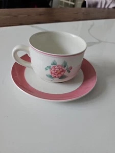 Villeroy Boch Pink Rose Coffee Cup 9oz Set - Picture 1 of 7