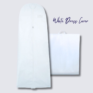 Bridal Wedding Gown Garment Bag, 72" Long with 8" Gusset Storage Bag (Pack of 1)