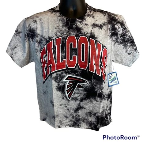 47 Brand Atlanta Falcons Women’s Shirt Medium Tie Dye Retro Vintage Tubular Crop Cover