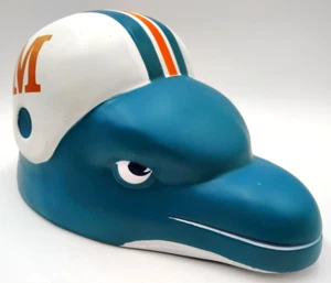 Cappello Miami Dolphins Foam Head NFL Foamheads da collezione vintage RARO! - Foto 1 di 11